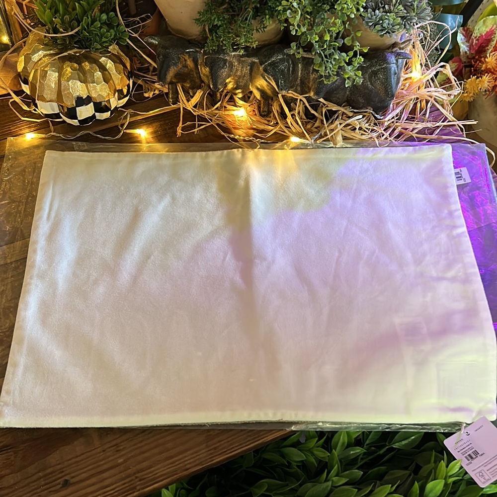 Pottery Barn Peace Embroidered Lumbar Throw Pillow Cover - Picture 8 of 8